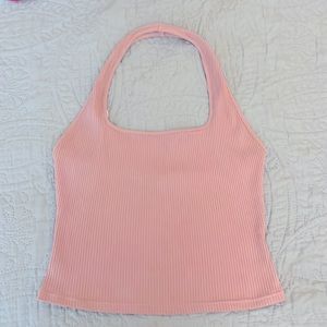 Blush Halter Cropped Top